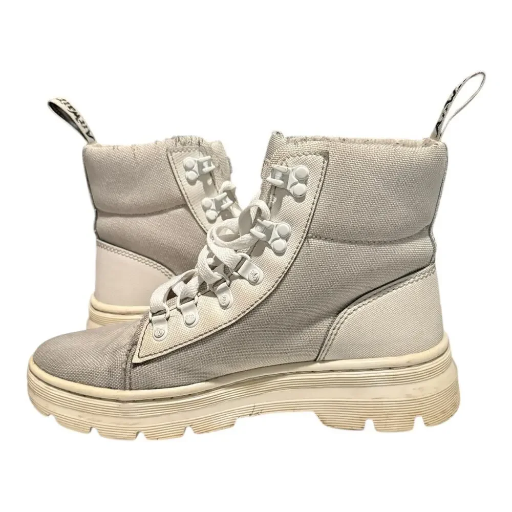 Dr. Martens Women's Combs Combat Boots White Size 8 Fair Used Condition